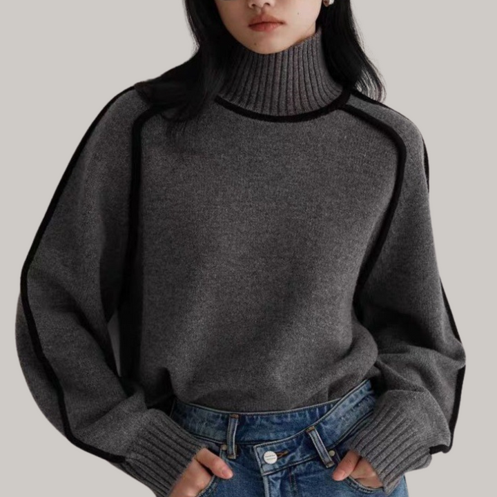 Susan | Comfortable High Neck Sweater