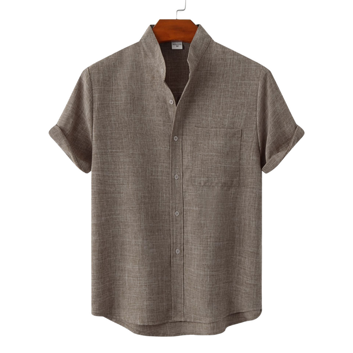 Benjamin | Solid Cotton Shirt with Buttons.