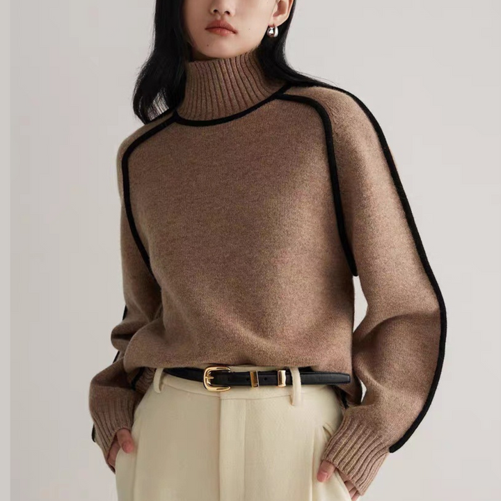 Susan | Comfortable High Neck Sweater