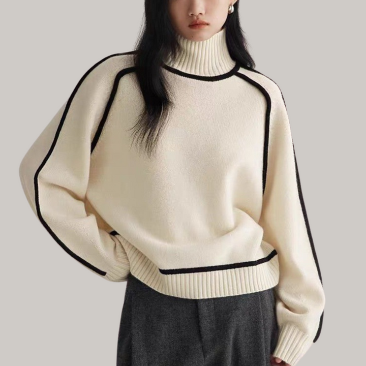 Susan | Comfortable High Neck Sweater