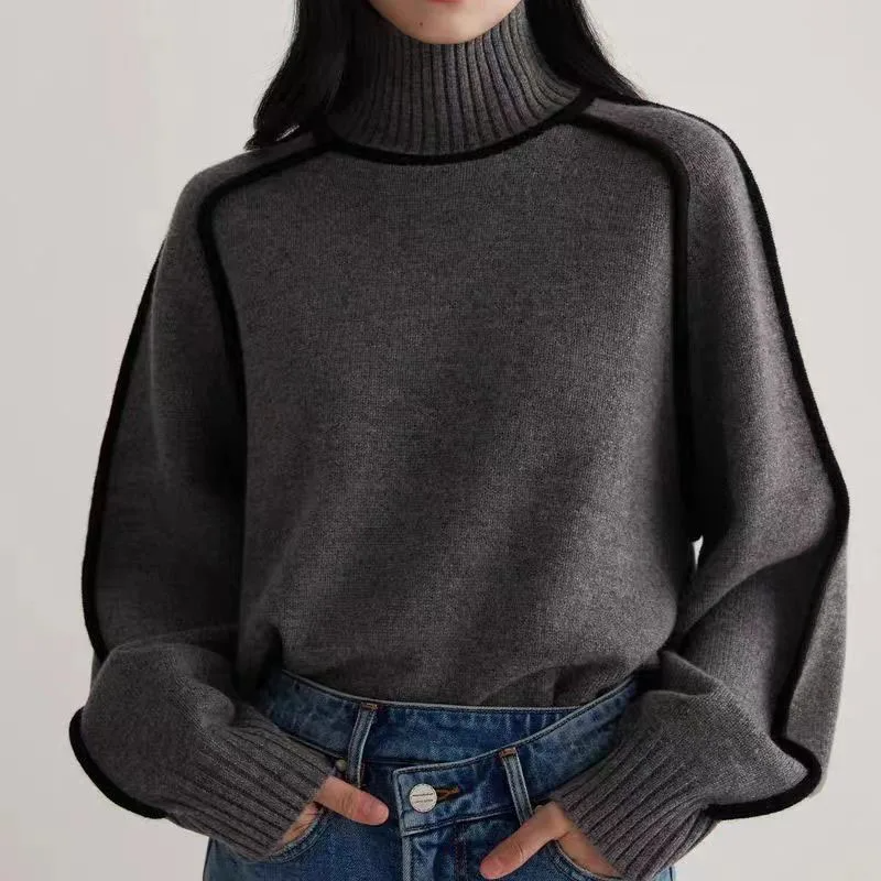 Susan | Comfortable High Neck Sweater