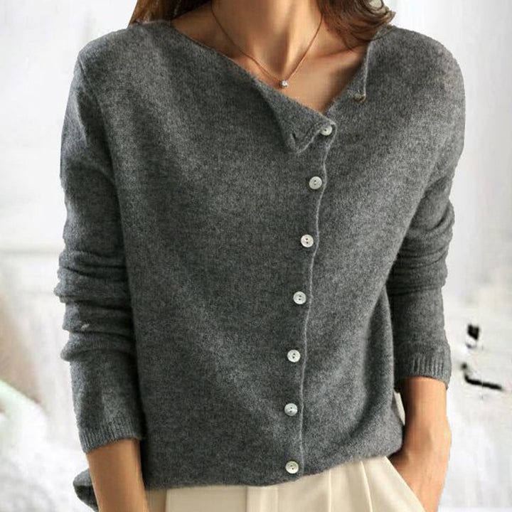 Nancy | Classic Knit Cardigan with Buttons