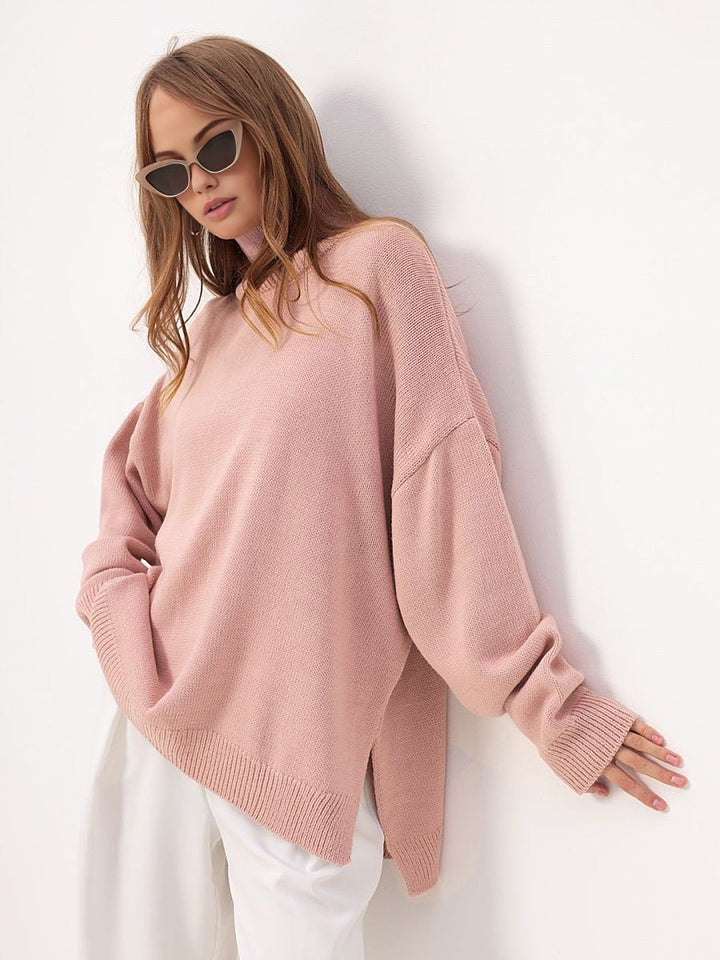 Sarah | Oversized Slit Sweater