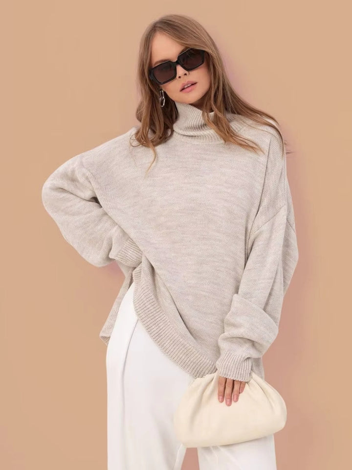 Sarah | Oversized Slit Sweater