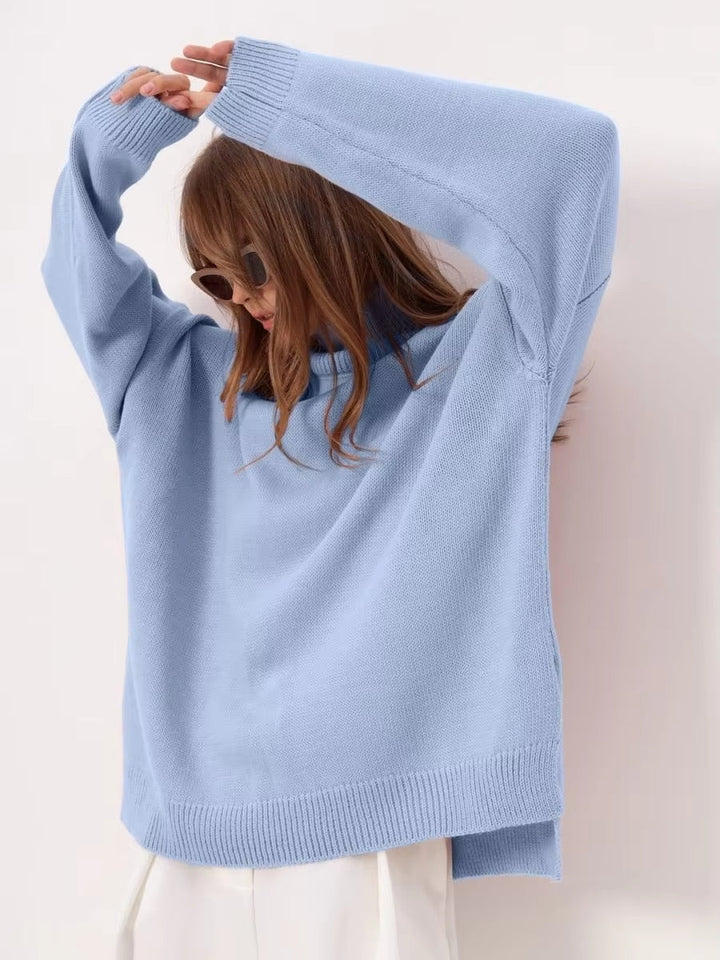 Sarah | Oversized Slit Sweater