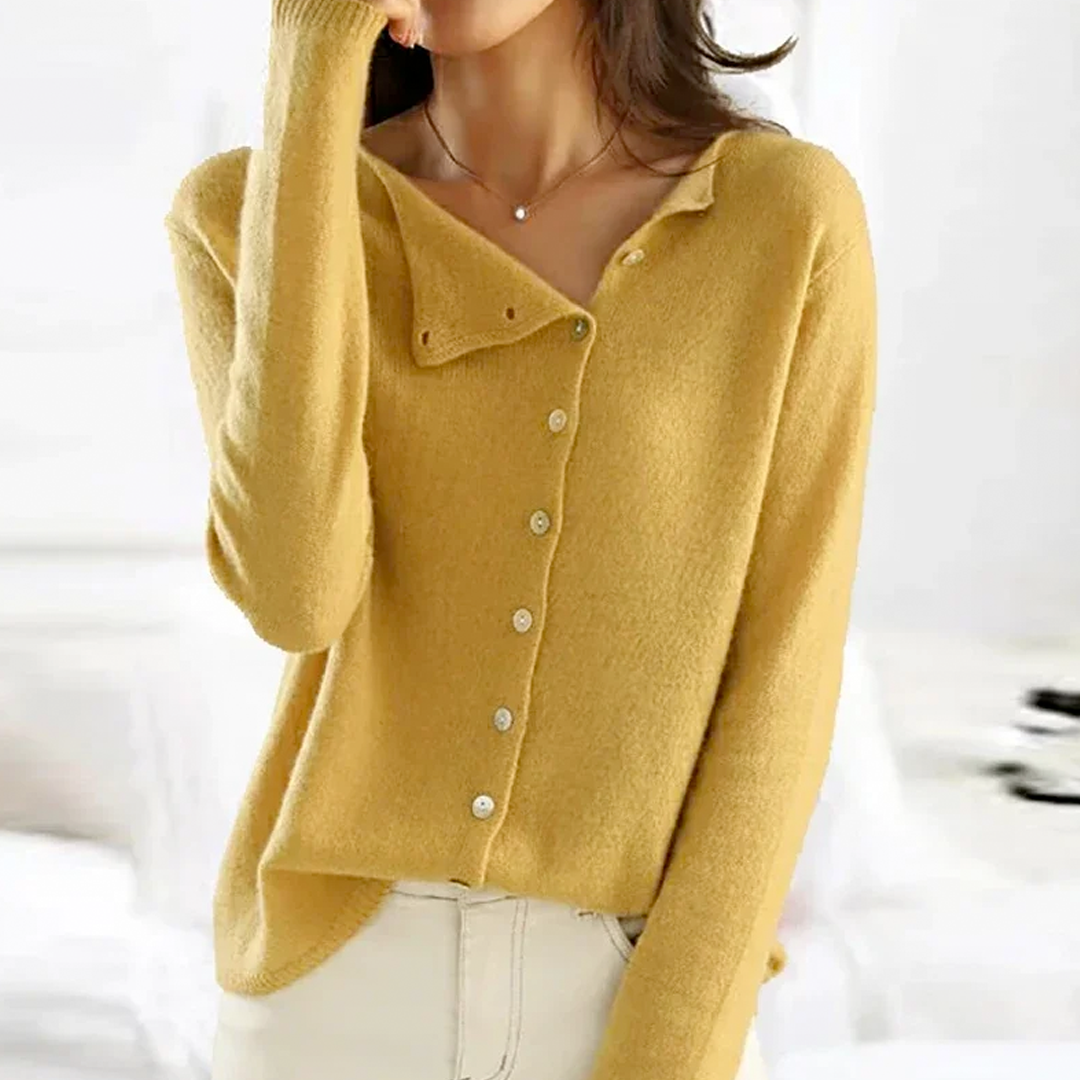 Nancy | Classic Knit Cardigan with Buttons