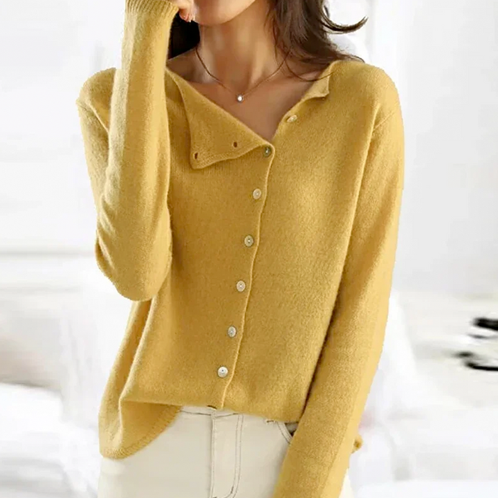 Nancy | Classic Knit Cardigan with Buttons
